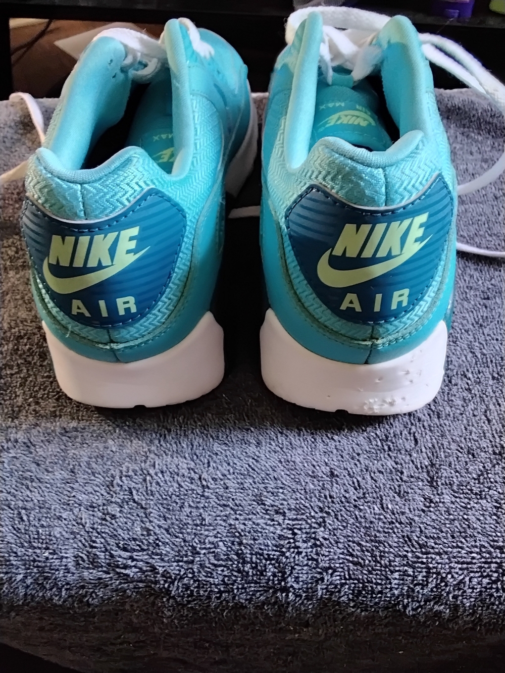 Nike Air Max 90 Ultra Essential Gamma Blue Teal Sneakers Sz 8.5 - Picture 6 of 8